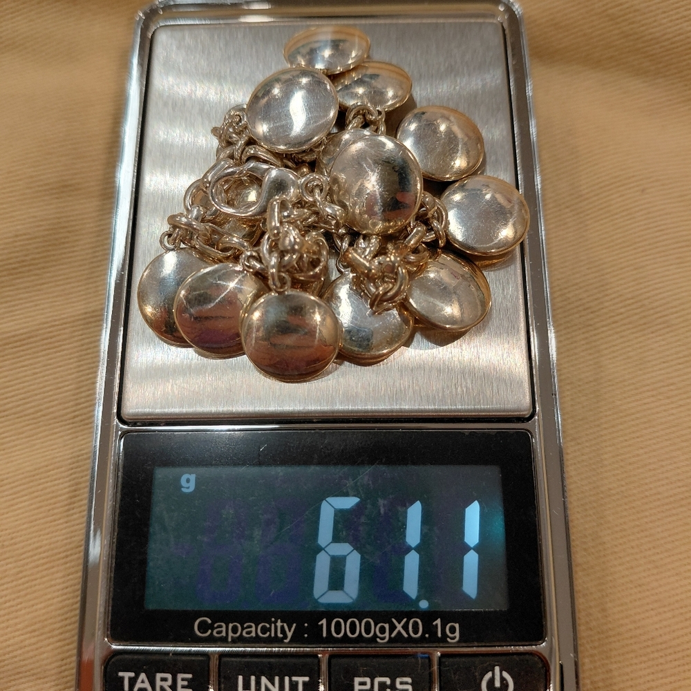 Tiffany Silver Multi-Disc Bracelet 61.1 Grams - Picture 6 of 6